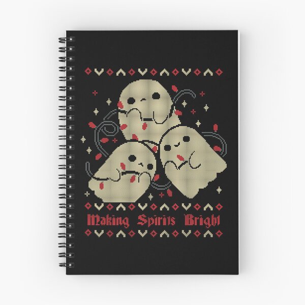 Item preview, Cute Ghosts Making Spirits Bright UGLY CHRISTMAS designed and sold by xMorfina.