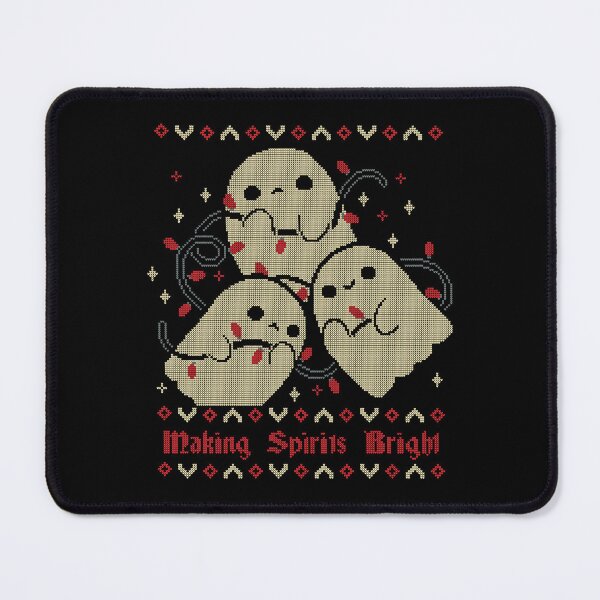Item preview, Cute Ghosts Making Spirits Bright UGLY CHRISTMAS designed and sold by xMorfina.