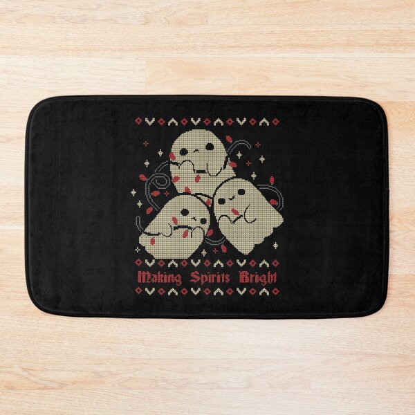 Item preview, Cute Ghosts Making Spirits Bright UGLY CHRISTMAS designed and sold by xMorfina.