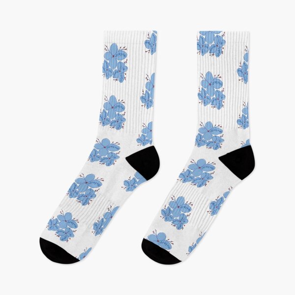 Item preview, Stray Kids Blue Flowers with Member Names designed and sold by MintMochaMatcha.