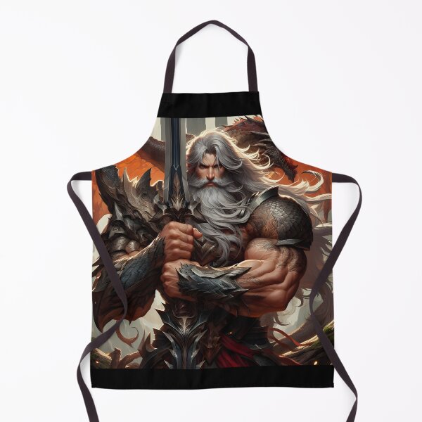 Item preview, Old Dragon Hunter Warrior designed and sold by GalleryBrisArt.