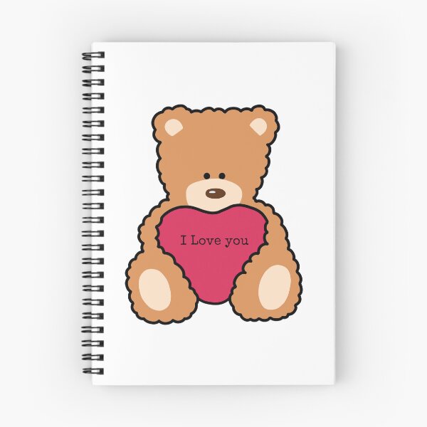 Item preview, I Love You - Fluffy Teddy Bear designed and sold by mariannrina.