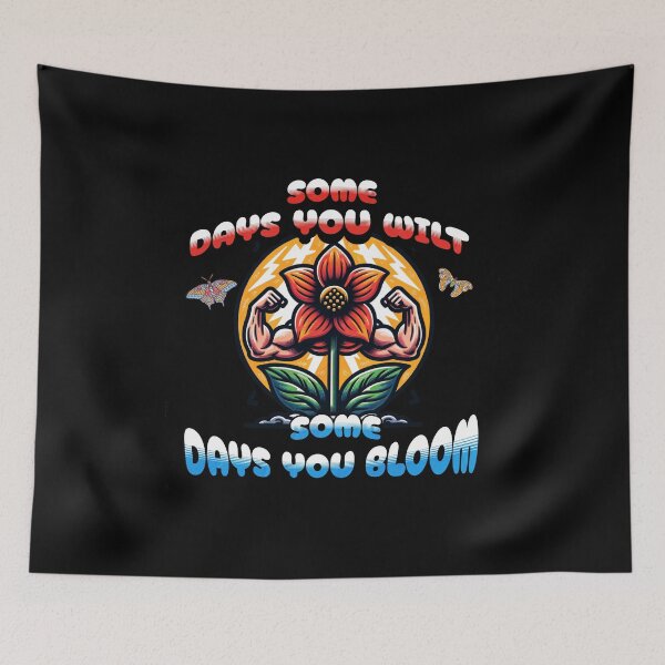 Item preview, Positive Affirmations – Retro "Some days you milt some days you bloom" Design for T-Shirts, Mugs, Stickers & More designed and sold by artedigital99.