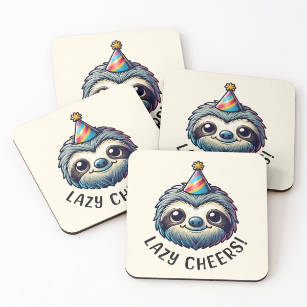 Item preview, Sloth Lazy Cheers designed and sold by BassHeadMomma.