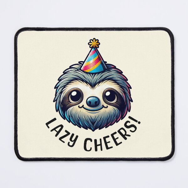 Item preview, Sloth Lazy Cheers designed and sold by BassHeadMomma.