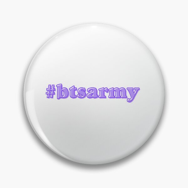 Aperçu de l'œuvre Hashtag violet de l'armée de BTS créée et vendue par MintMochaMatcha.