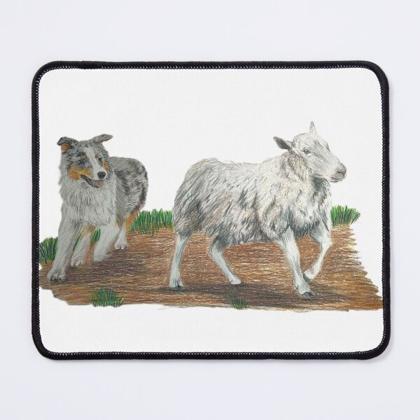 Item preview, Australian Shepherd herding designed and sold by jazzymbf.