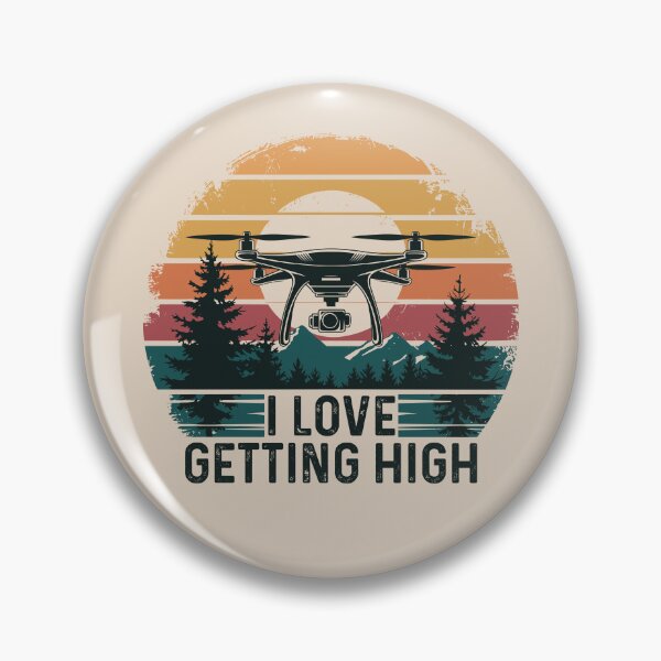 Item preview, Drone Getting High Vintage Sunset  designed and sold by DamnGoodDesign.