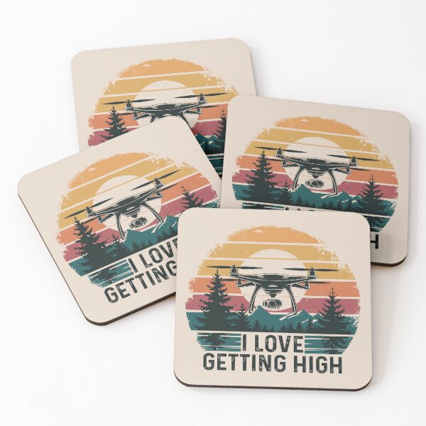 Item preview, Drone Getting High Vintage Sunset  designed and sold by DamnGoodDesign.
