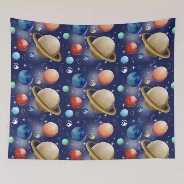 Item preview, space pattern, space, rocket, planet, sky, child, dream. designed and sold by Tetiana Pohurska.