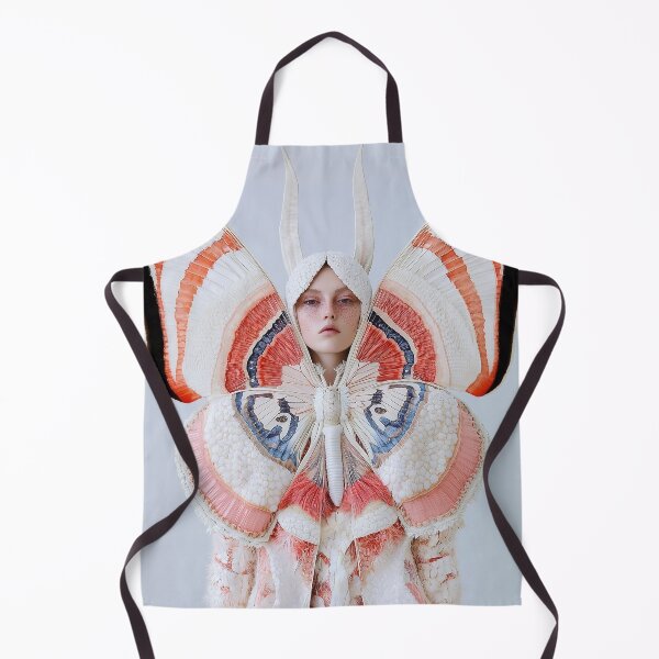 Item preview, "Couture Butterfly Fantasy: Iridescent Red-Pink-Blue Fashion" designed and sold by MacroArtHub.
