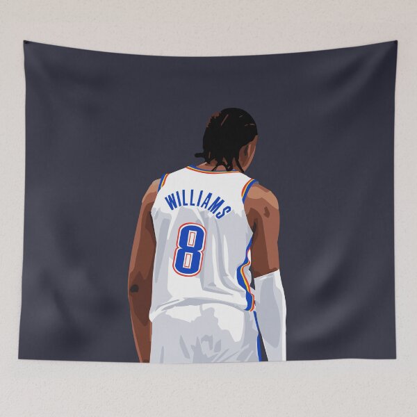Item preview, Jalen Williams Vector Back above Waist Qiangy designed and sold by qiangdade.