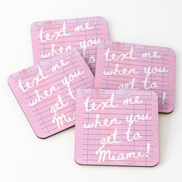 Item preview, Text me when you get to Miami designed and sold by bowsbotanicals.