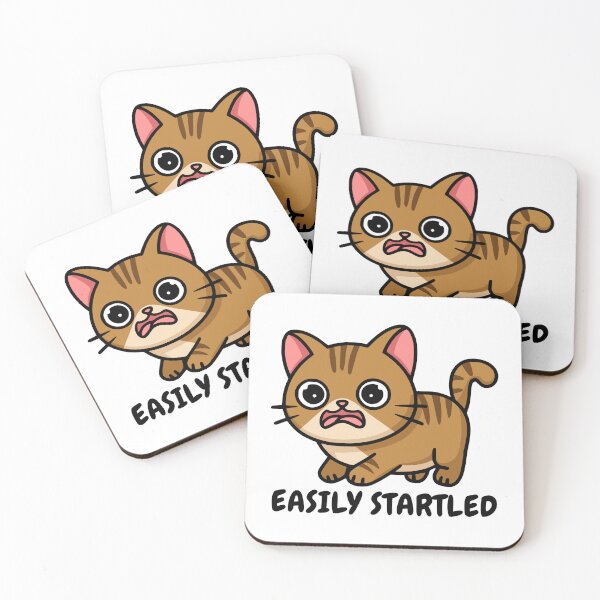 Item preview, Easily Started! Cute Scared cat designed and sold by PMCreative.
