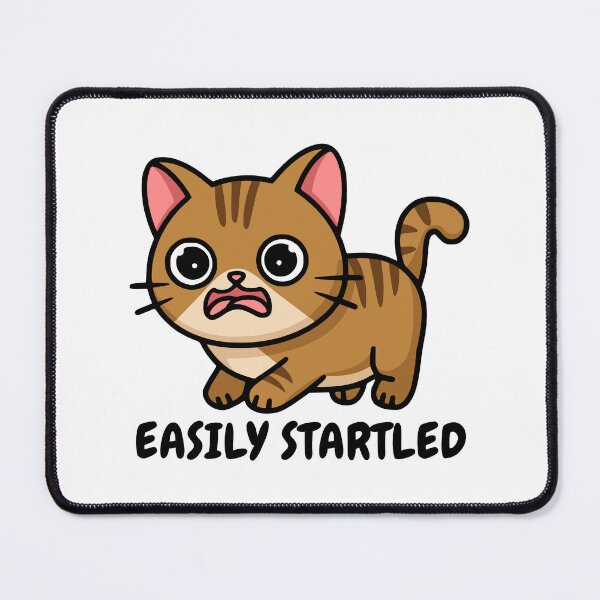 Item preview, Easily Started! Cute Scared cat designed and sold by PMCreative.