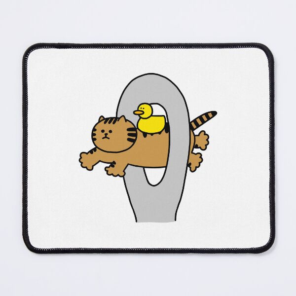 Item preview, a Cat and a Duck entering to the needle eye designed and sold by superbaechoo.