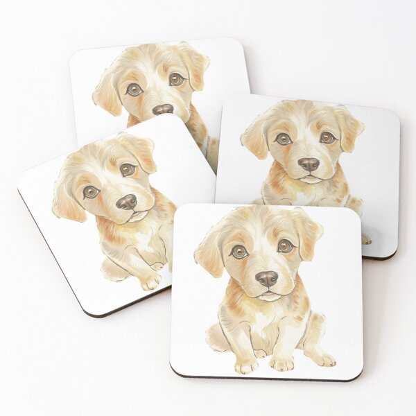 Item preview, Cute Light-Colored Puppy with Big Eyes designed and sold by savecloth.