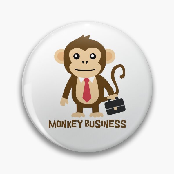 Item preview, Monkey Business! Cute Monkey Pun designed and sold by PMCreative.