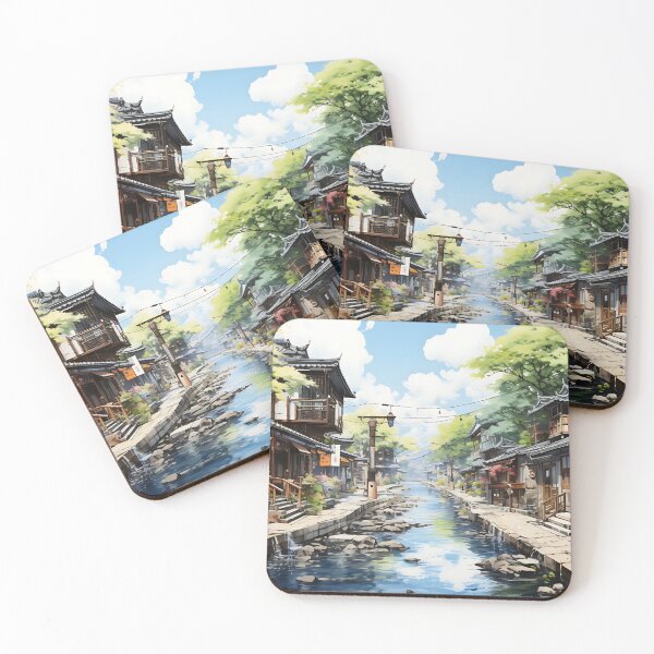 Item preview, Japanese Watercolor - Otaru designed and sold by KootenayDesigns.