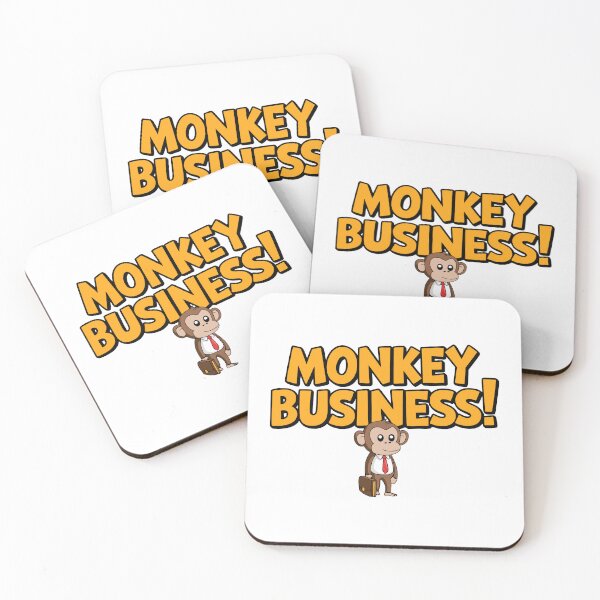 Item preview, Monkey Business! Funny Monkey Pun designed and sold by PMCreative.