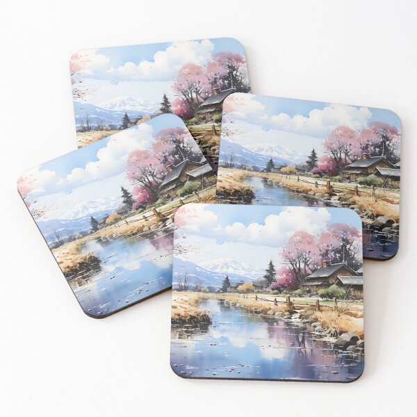 Item preview, Japanese Watercolor - Shirakawa go designed and sold by KootenayDesigns.