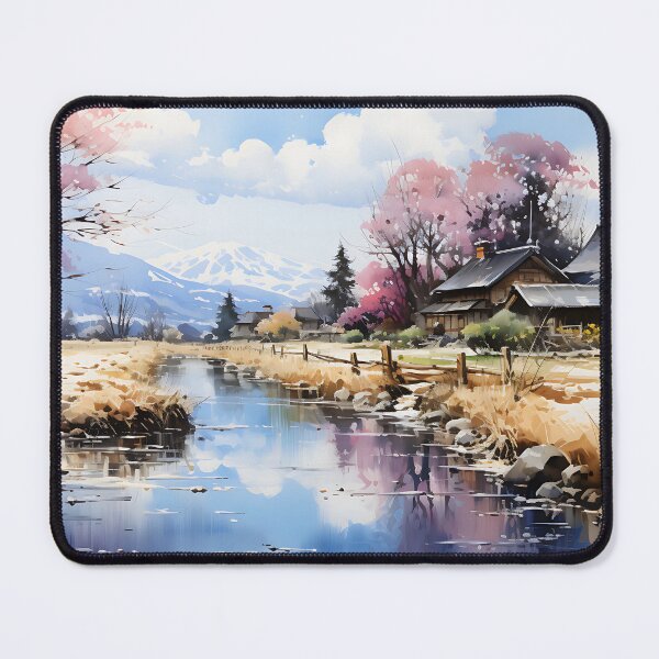 Item preview, Japanese Watercolor - Shirakawa go designed and sold by KootenayDesigns.