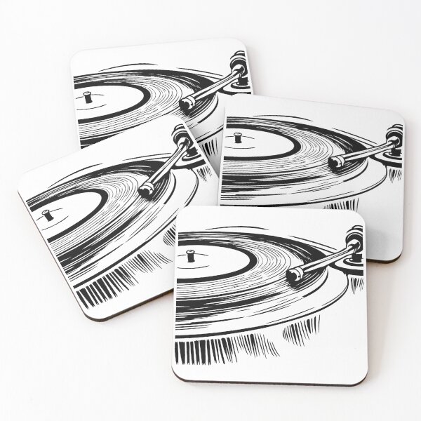 Item preview, Vinyl Record Line Drawing designed and sold by GeoSketchWear.