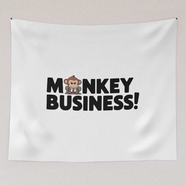 Item preview, Monkey Business! Funny Monkey Joke designed and sold by PMCreative.