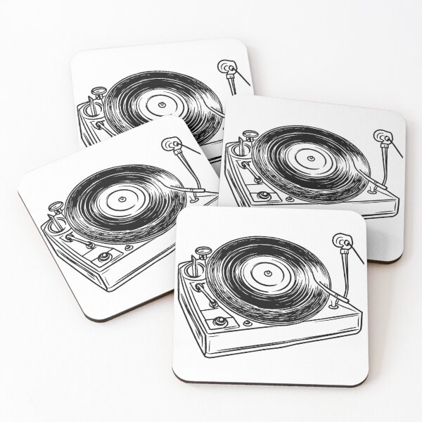Item preview, Vinyl Record Line Drawing designed and sold by GeoSketchWear.