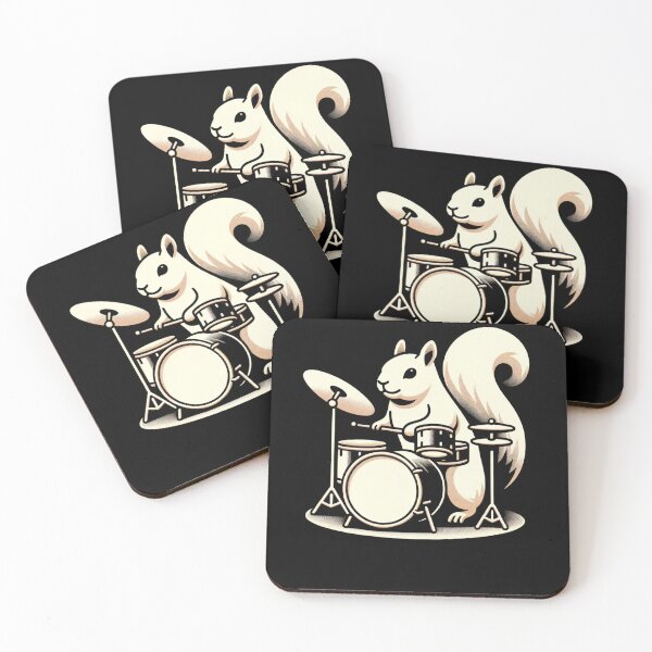 Item preview, Squirrel Playing Drums Funny Squirrel Lover For Drummers designed and sold by Chmielayka.