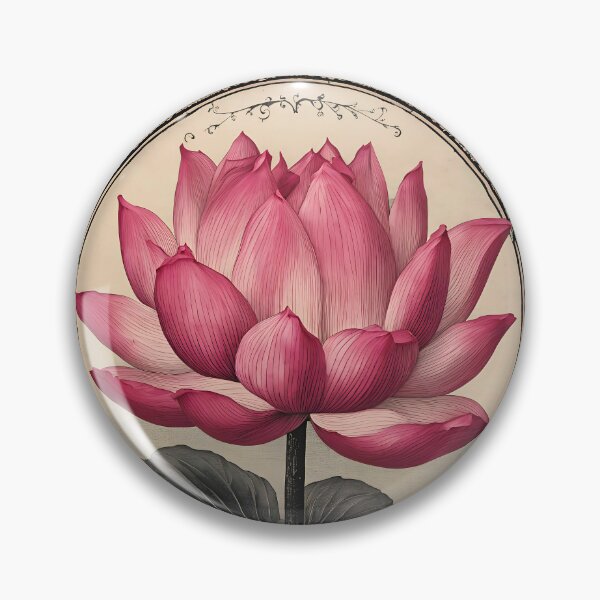 Item preview, Heritage Petals: The Classic Lotus Stamp designed and sold by Vintagestamps.