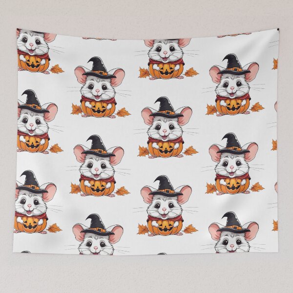 Item preview, So cute halloween hamster. Pumpkim outfit for halloween. designed and sold by Lunaria Arts.