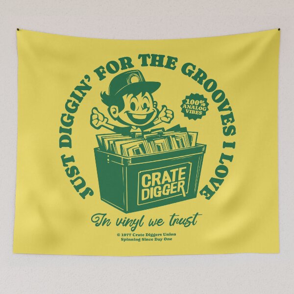 Item preview,  Just Diggin’ For the Grooves, Vinyl Lovers and Crate Digger designed and sold by emmjott.