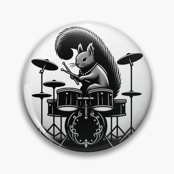 Item preview, Squirrel Playing Drums Funny Squirrel Lover For Drummers designed and sold by Chmielayka.