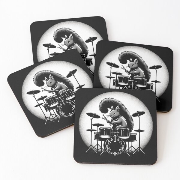 Item preview, Squirrel Playing Drums Funny Squirrel Lover For Drummers designed and sold by Chmielayka.