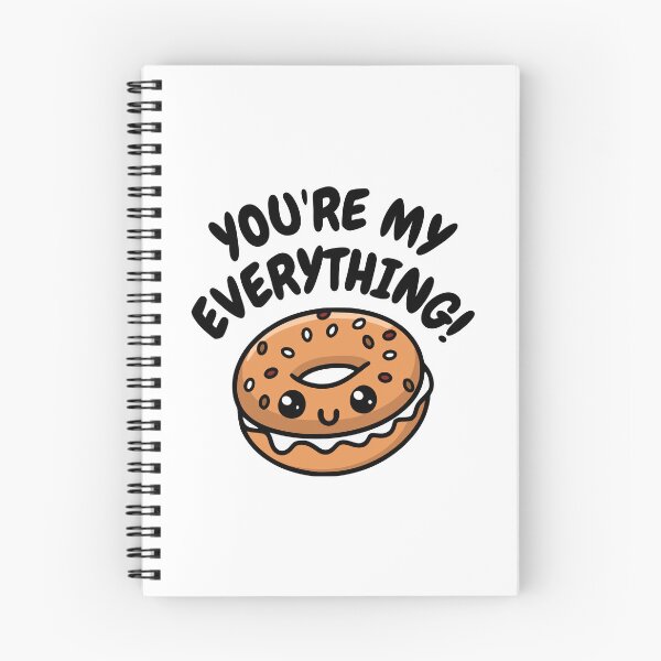 Item preview, You're My Everything! Cute Bagel Pun designed and sold by PMCreative.