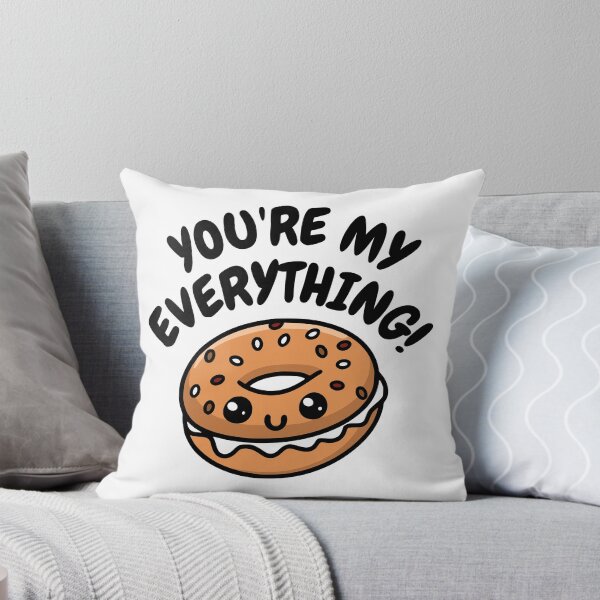 Item preview, You're My Everything! Cute Bagel Pun designed and sold by PMCreative.