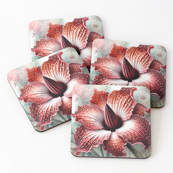 Item preview, Rafflesia Corpse Lily Exotic Botanical Macro Art designed and sold by ZetaDream.