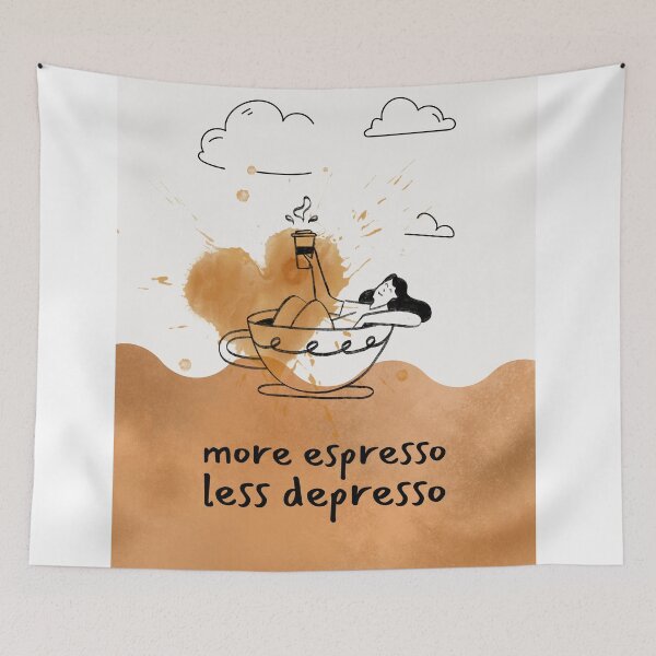 Item preview, Caffeine Cure: More Espresso, Less Depresso! designed and sold by DiscoDigitals.