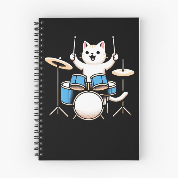 Item preview, Cat Playing Drums Funny Cat Lover For Drummers designed and sold by Chmielayka.