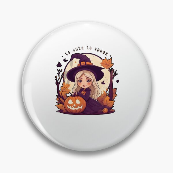Item preview, TOO CUTE TO SPOOK | Cute Witch | Girls Witch | Girls Halloween designed and sold by FitEnvy.