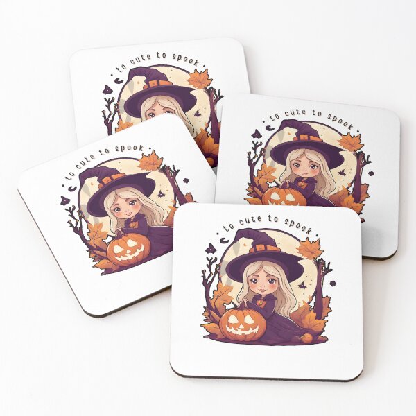 Item preview, TOO CUTE TO SPOOK | Cute Witch | Girls Witch | Girls Halloween designed and sold by FitEnvy.