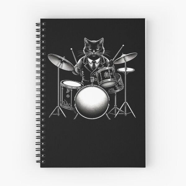 Item preview, Cat Playing Drums Funny Cat Lover For Drummers designed and sold by Chmielayka.