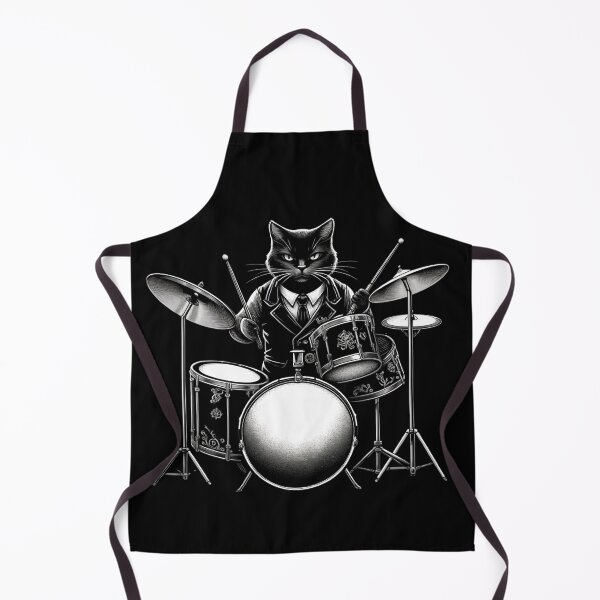Item preview, Cat Playing Drums Funny Cat Lover For Drummers designed and sold by Chmielayka.