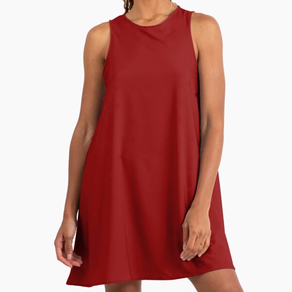 Dark Red" A-Line Dress for Sale by SolidColors | Redbubble