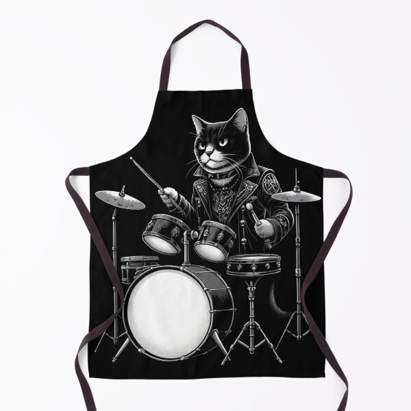 Item preview, Cat Playing Drums Funny Cat Lover For Drummers designed and sold by Chmielayka.