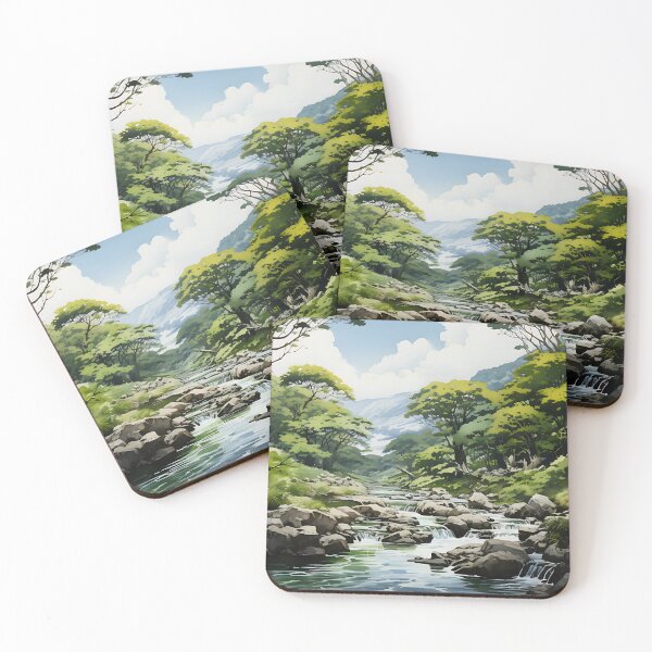 Item preview, Japanese Watercolor - Yakushima Kagoshima designed and sold by KootenayDesigns.