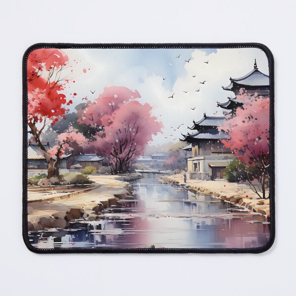 Item preview, Japanese Watercolor - Yamagata designed and sold by KootenayDesigns.
