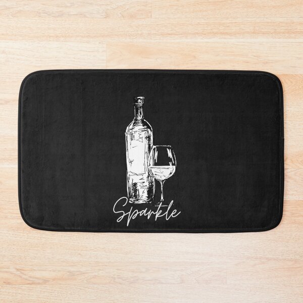 Item preview, Bottle and glass of sparkling wine  designed and sold by Jennifer Morcom.