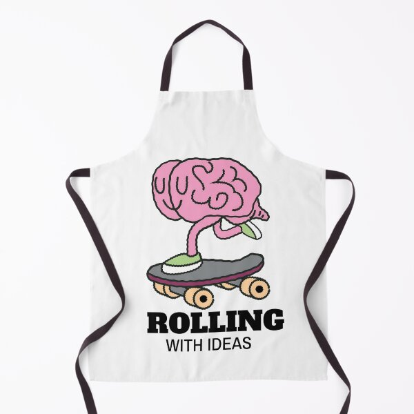 Item preview, Quirky Skating Brain Illustration designed and sold by Taans-Creation.